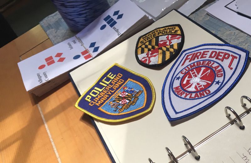 Patches given to Stivala's prayer group